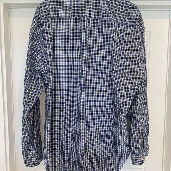 Tommy Hilfiger 100% Cotton Plaid Check Button Long Sleeve Classic Fit Shirt XXL - Picture 6 of 10